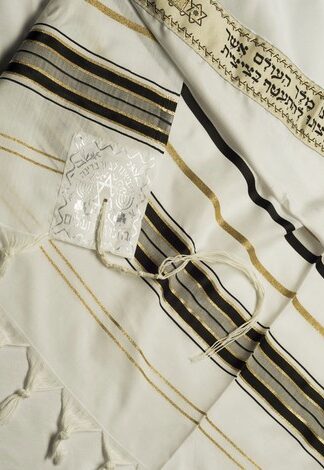 Talliet Acryl Zwart/Goud 130x180